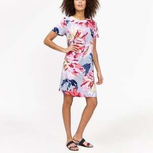 Joules Krista Bold Colorful Floral Print Knee Length Spring Summer Shift Dress